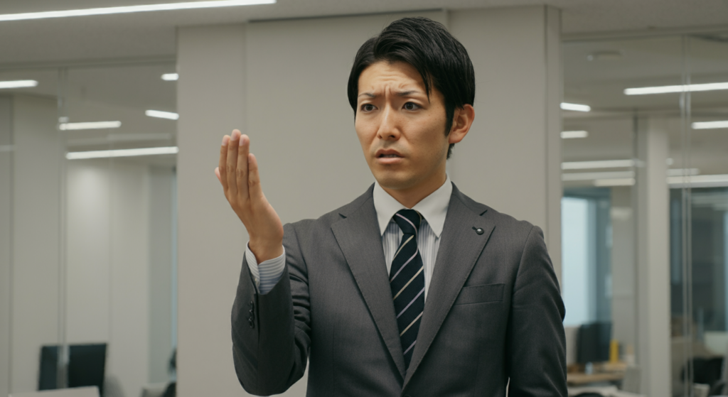 不動産投資のリスク・デメリットを説明する男性